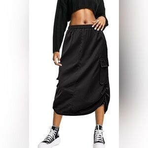 NWT FARORO Y2k Cargo Long Skirts for Women Trendy High Waisted Vintage Slit …